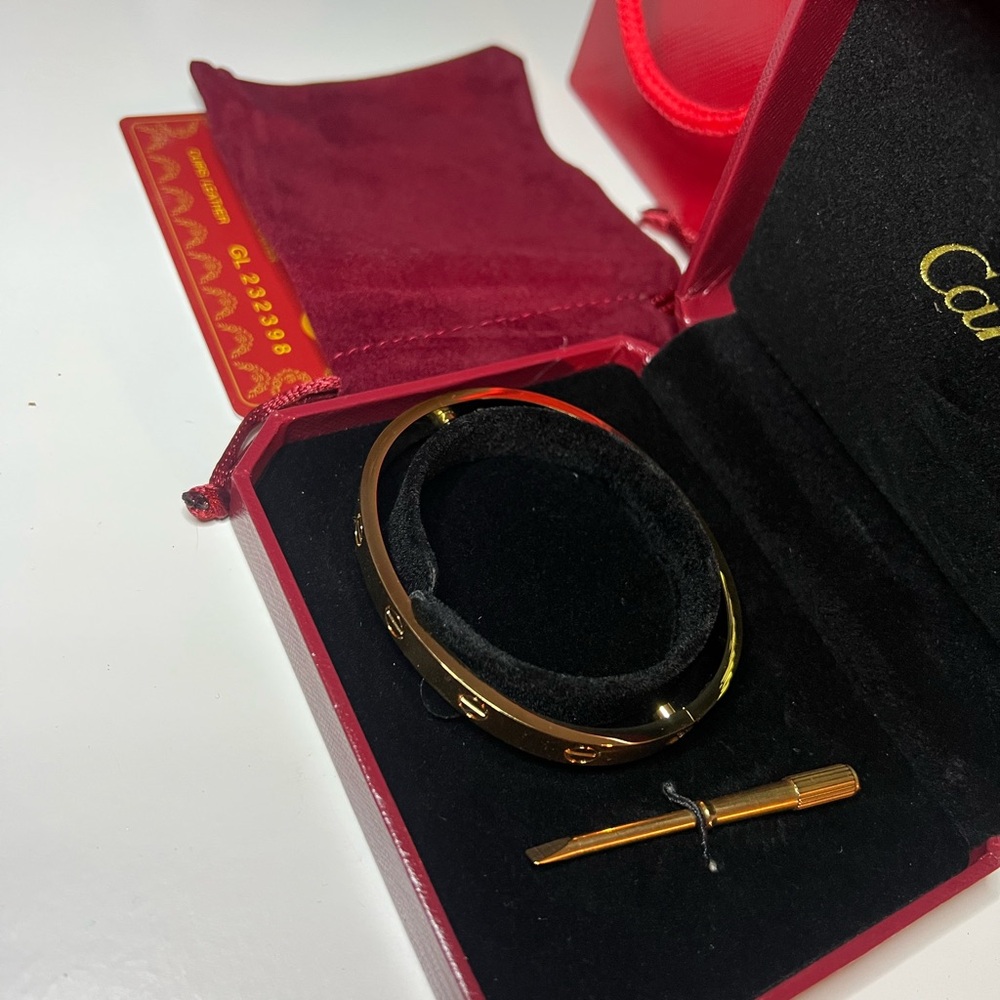 Gold Bracelet with Screwdriver